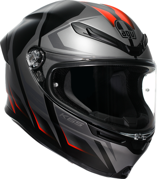AGV 2118395002-024-XL K6 S Karve Helmet - Karve Matte Black/Gray/Red XL