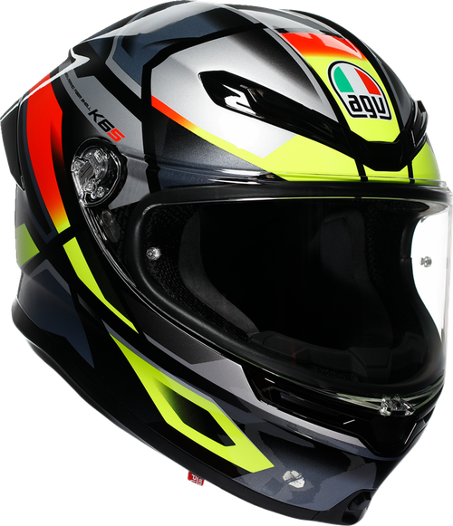 AGV 2118395002-026-XXL K6 S Erazer Helmet - Erazer Black/Red/Yellow Fluo 2XL