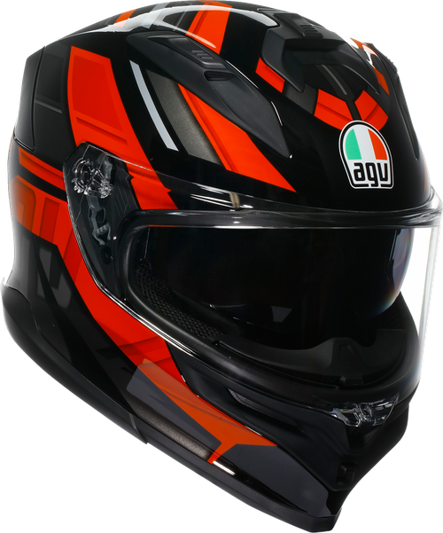 AGV 2118399004-009-M K7 Taurax Helmet - Taurax Black/Red Medium