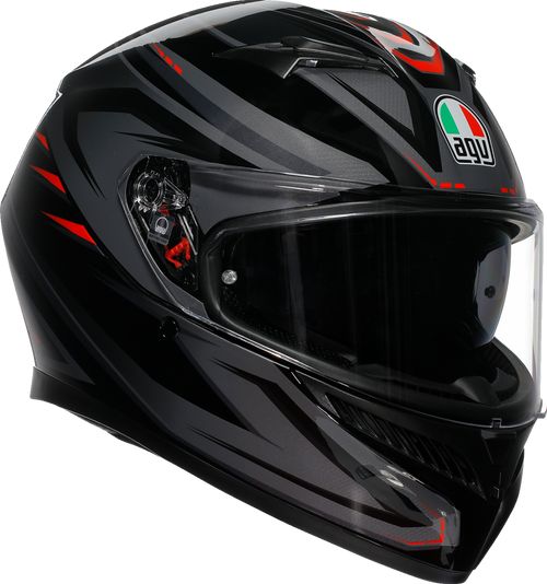 AGV 2118381004-021-M K3 Syth Helmet - Syth Black/Red Medium