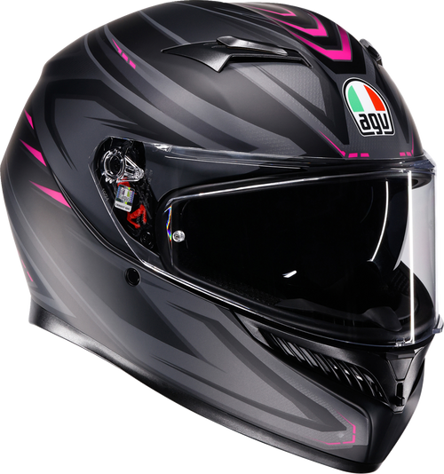 AGV 2118381004-025-S K3 Syth Helmet - Syth Matte Black/Pink Small