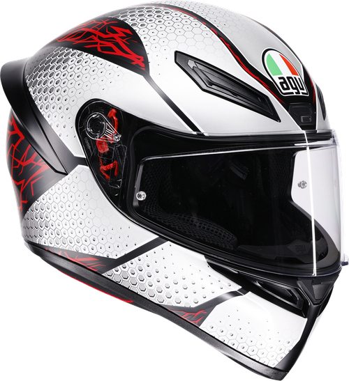 AGV 2118394018-073-L K1 S Speedarmor Helmet - Speedarmor Matte Black/Gray/Red Large