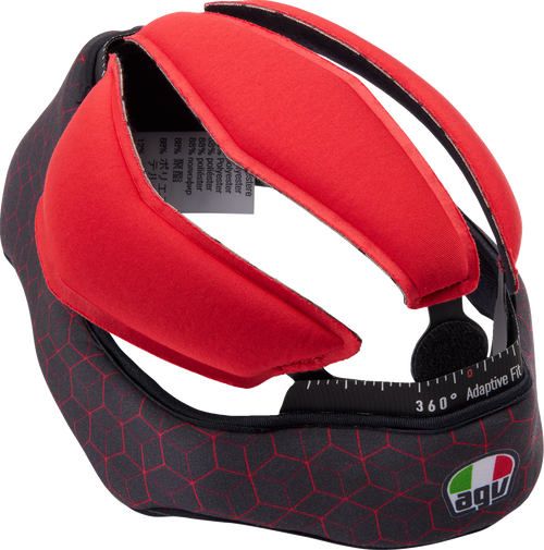 AGV 20KIT60303001XL Pista GP RR Helmet Liner - Black/Red XL