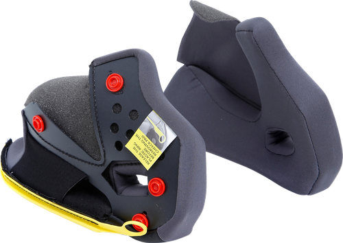 AGV 20KIT93033629 Tourmodular Helmet Cheek Pads - Gray/Black XL