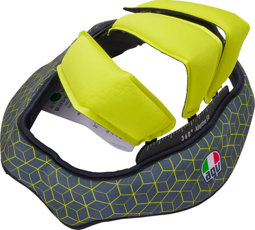 AGV 2018500055499S Pista GP RR Helmet Liner - Gray/Yellow Small