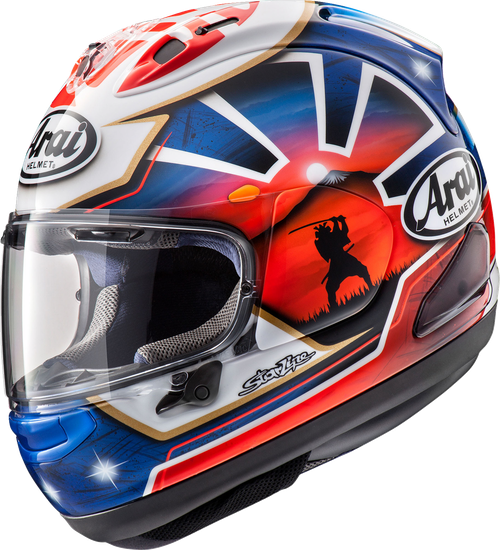 ARAI HELMETS 0101-15773 Corsair-X Dani Samurai-2 Helmet - Dani Samurai-2 Blue XS