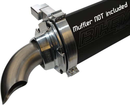 BIKEMAN PERFORMANCE 17-ET-1-SS BIg Mo Exhaust 90º Turn-Out - Stainless Steel Big Mo