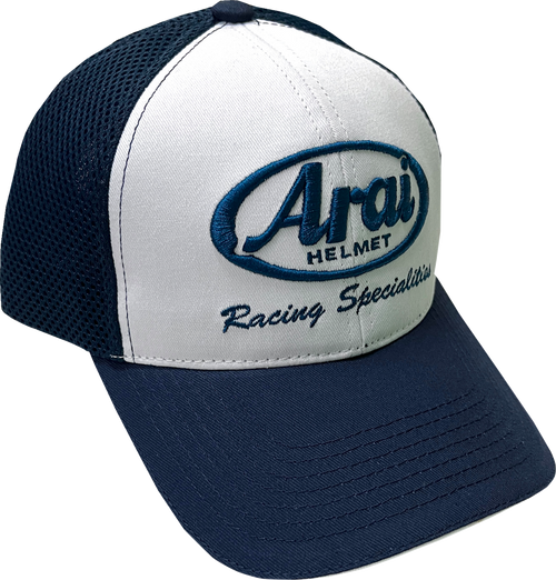 ARAI HELMETS 121599 Arai Mesh Hat - White/Navy One Size