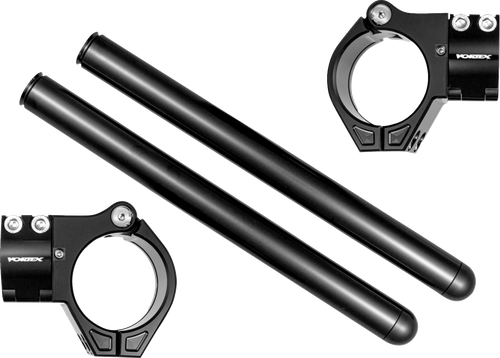 VORTEX CL41BK Clip-On Handlebar - 41 mm - 7° - Zero Offset - Black - 41 mm 7° Zero Offset Black