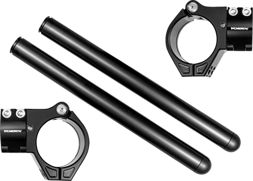 VORTEX CL53BK Clip-On Handlebar - 53 mm - 7° - Zero Offset - Black - 53 mm 7° Zero Offset Black