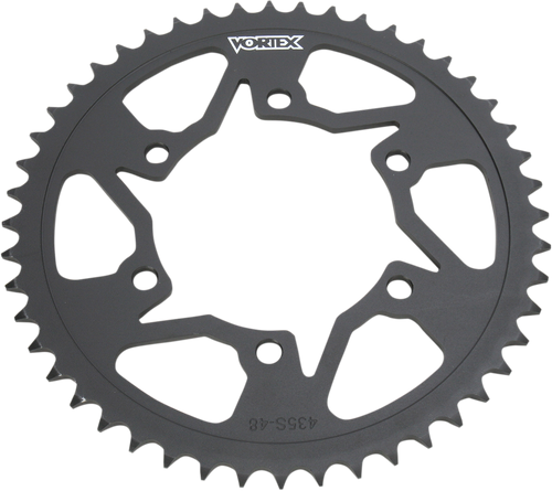VORTEX 435S-48 Steel Rear Sprocket - 48 Tooth - Kawasaki/Suzuki/Yamaha - 48 Tooth Kawasaki/Suzuki/Yamaha