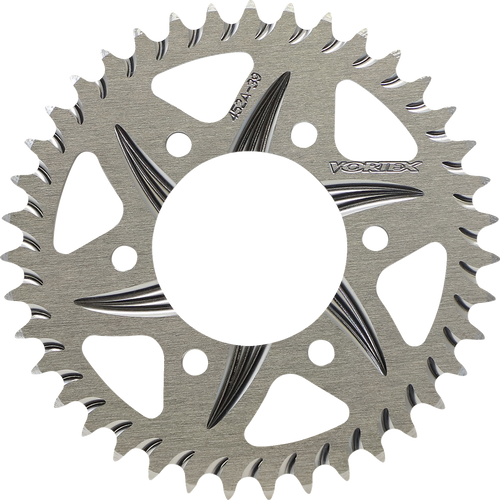 VORTEX 452A-39 Aluminum Sprocket - Silver - Rear - 39 Tooth - Silver Rear 39 Tooth