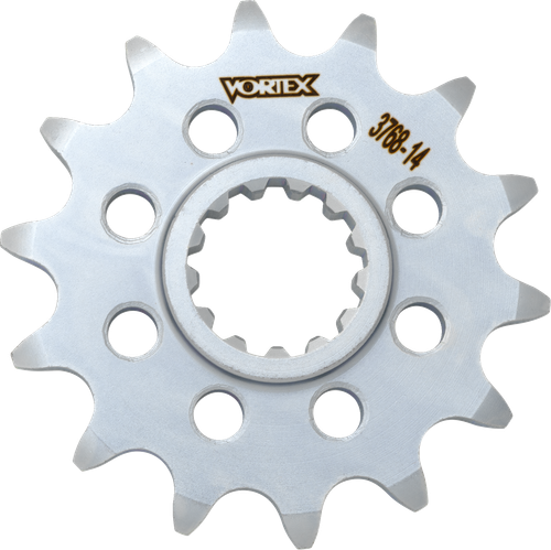VORTEX 3768-14 Front Sprocket - 14 Tooth - Silver - Ninja ZX-4RR - 14 Tooth Silver Ninja ZX-4RR