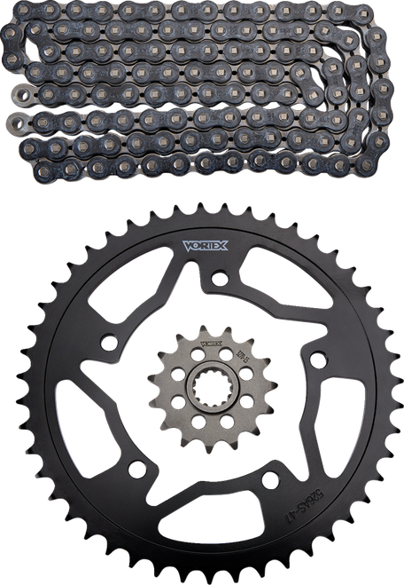 VORTEX CK6292 Chain and Sprocket Kit - HFRS - Black - Suzuki GSX-R600 - HFRS Black Suzuki GSX-R600