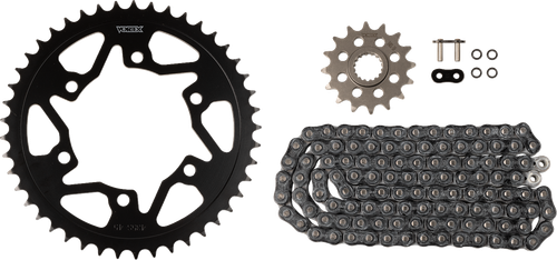 VORTEX CK6355 Chain and Sprocket Kit - HFRS - Black - Suzuki GSX-R1000 - HFRS Black Suzuki GSX-R1000