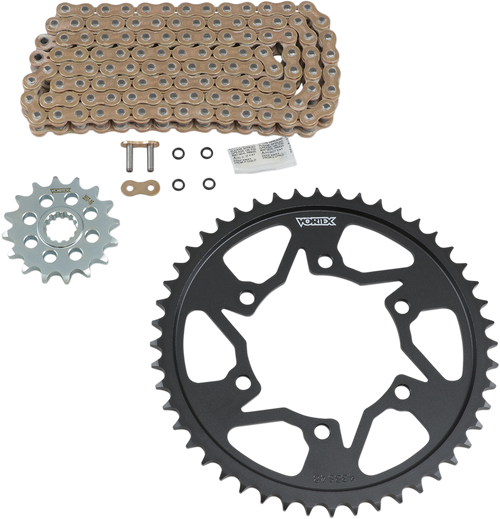 VORTEX CKG6128 Chain and Sprocket Kit - WSS - Gold - Yamaha YZF-R6 S - WSS Gold Yamaha YZF-R6 S