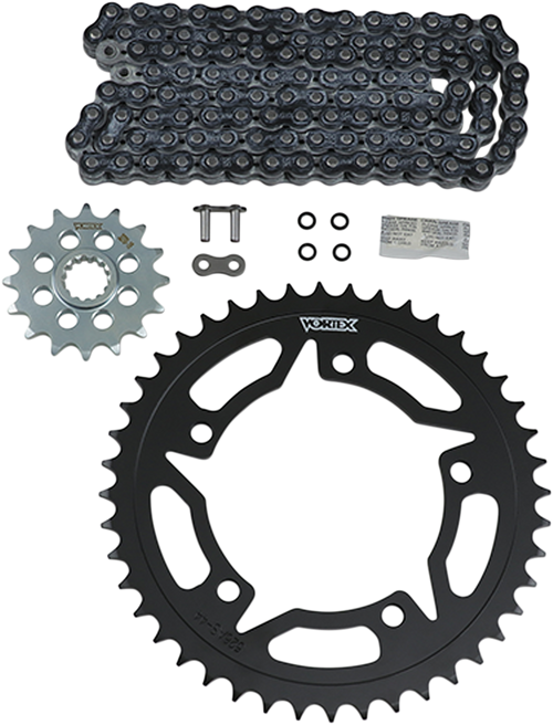 VORTEX CK6413 Chain and Sprocket Kit - HFRS - Black - Suzuki GSX-S 750Z - HFRS Black Suzuki GSX-S 750Z