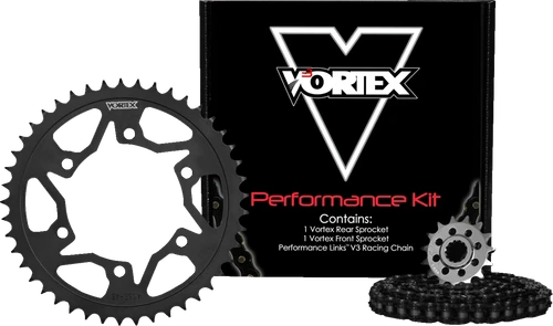 VORTEX CK6421 Chain and Sprocket Kit - WSS - Black - Suzuki GSX-R 1000/R - WSS Black Suzuki GSX-R 1000/R
