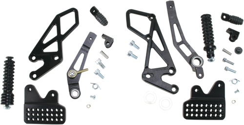 VORTEX RS553K V2 Rearset - Black - GSXR6/7 - Black GSXR6/7