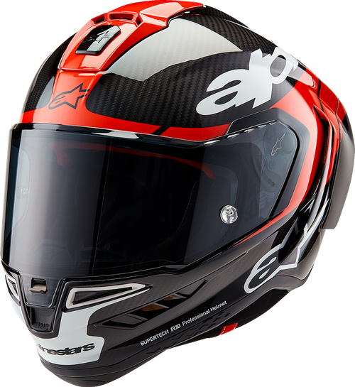 ALPINESTARS 8200324-1363-XS Supertech R10 Element Helmet - Element Carbon/Red/White XS