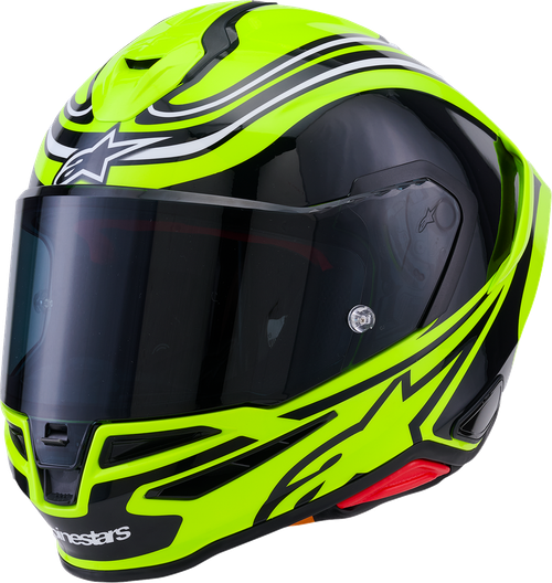 ALPINESTARS 8202826-5021-L Supertech R7 Zeal Helmet - Zeal 22.06 Gloss Yellow Fluo/Black/White Large