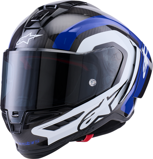 ALPINESTARS 8203926-1647-XS Supertech R10 Arius Helmet - 22.06 Arius Gloss Black/White/Blue XS