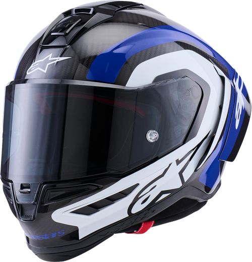 ALPINESTARS 8203926-1647-S Supertech R10 Arius Helmet - 22.06 Arius Gloss Black/White/Blue Small