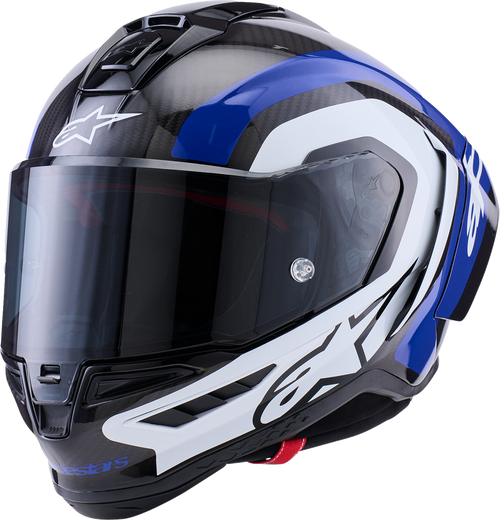 ALPINESTARS 8203926-1647-XL Supertech R10 Arius Helmet - 22.06 Arius Gloss Black/White/Blue XL