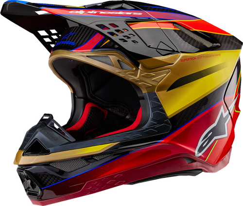 ALPINESTARS 8301223-5938-L Supertech M10 Era MIPS® Helmet - Era MIPS® Gloss Gold/Yellow/Rio Red Large