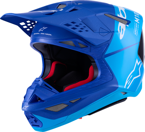 ALPINESTARS 8301023-7282-XS Supertech M10 Flood MIPS® Helmet - Flood MIPS® Blue/Black Carbon XS
