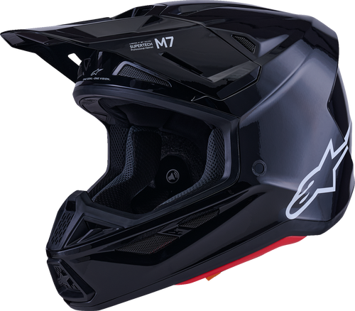 ALPINESTARS 8301426-1180-XXL SM7 Solid Helmet - Solid Gloss Black 2XL
