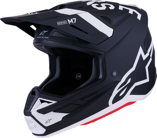 ALPINESTARS 8302226-1121-L SM7 Dasher Helmet - Dasher Matte Black/White Large