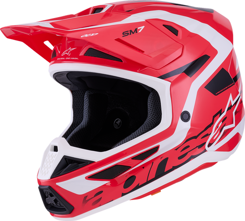 ALPINESTARS 8302426-3139-XXL SM7 Deed Helmet - Deed Gloss Red/Black/White 2XL
