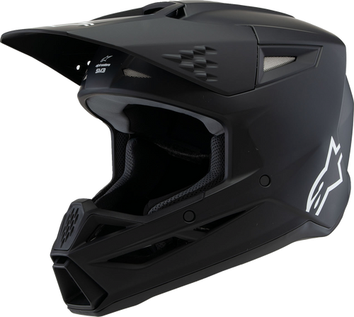 ALPINESTARS 8302225-110-YS Youth SM3 Solid Helmet - Solid Matte Black Small