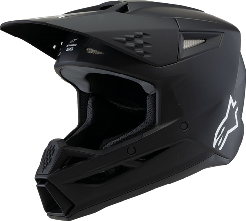 ALPINESTARS 8302225-110-YL Youth SM3 Solid Helmet - Solid Matte Black Large