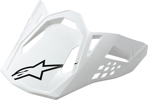 ALPINESTARS 89810192180OS Supertech M10/Supertech M8 Helmet Visor - Gloss White