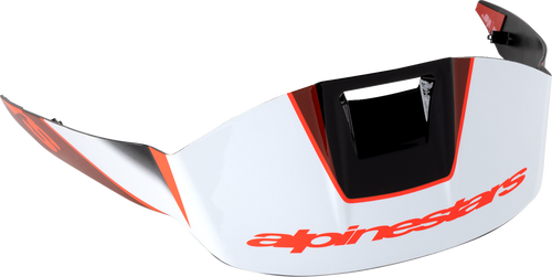 ALPINESTARS 8953324-1352 Supertech R10 Helmet Standard Spoiler - Standard Team Black/Carbon Red/Gloss White