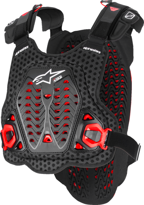 ALPINESTARS 6700825-132-M/L A-5 Plasma Chest Protector - Black/Red/White M/L