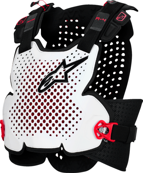 ALPINESTARS 6500526-132-XLX A-4 Plasma Roost Guard - Black/Red/White XL/2XL
