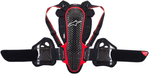 ALPINESTARS 6504718-13-M Nucleon KR-3 Back Protector - Black/Red Medium