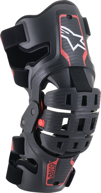 ALPINESTARS 6540520-13 Youth Bionic 5S Knee Braces - Black/Red