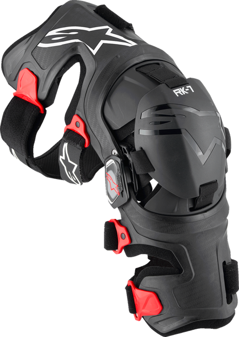 ALPINESTARS 6500825-13-XL RK-7 Plasma Knee Braces - Black/Red XL