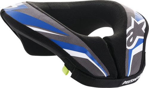 ALPINESTARS 6741018-177-LXL Youth Sequence Neck Roll - Black/Anthracite/Blue L/XL