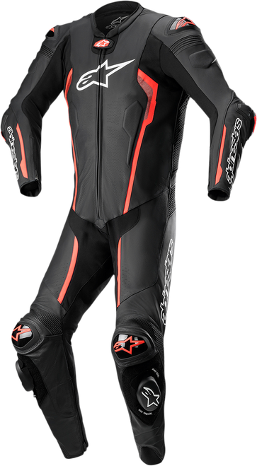 ALPINESTARS 3150122-1030-54 Missile v2 1-Piece Leather Suit - Black/Red Fluo US 44 / EU 54