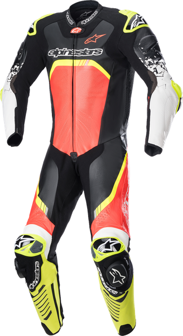 ALPINESTARS 3156822-1355-54 GP Tech v4 Leather Suit - Black/Red/Yellow Fluo US 44 / EU 54