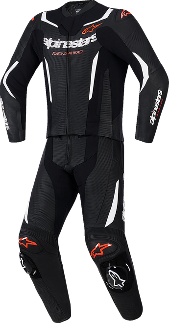ALPINESTARS 3160126-1231-50 GP Force v2 2-Piece Leather Suit - Black/White/Red Fluo US 40 / EU 50