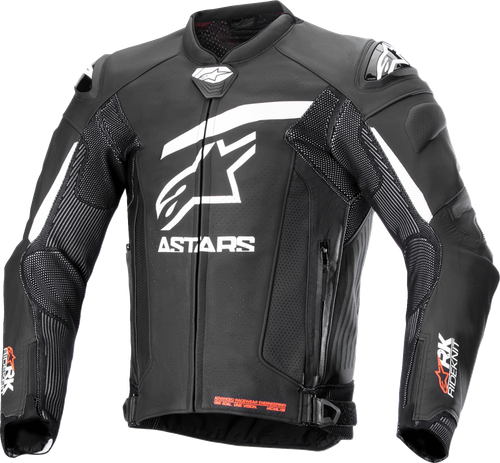 ALPINESTARS 3100324-12-50 GP Plus R v4 Rideknit® Leather Jacket - Black/White US 40 / EU 50