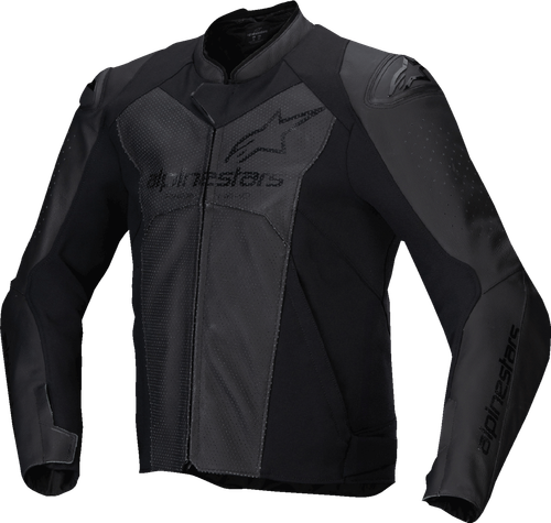 ALPINESTARS 3103625-1100-54 Faster v3 Airflow Leather Jacket - Black/Black US 44 / EU 54