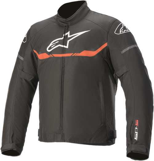 ALPINESTARS 3200120-1030-M T-SP S Waterproof Jacket - Black/Red Fluo Medium
