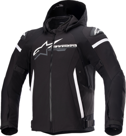 ALPINESTARS 3206423-12-3XL Zaca Waterproof Jacket - Black/White 3XL